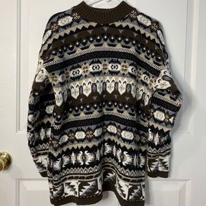 Brown vintage thick sweater